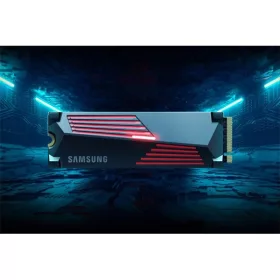  Samsung SSD 1TB - MZ-V9P1T0GW (990 PRO hűtőbordás, PCle 4.0x4, NVMe M.2, 1TB)