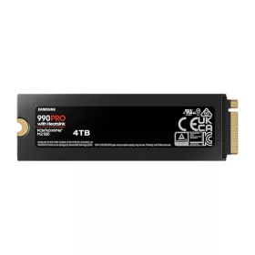   Samsung SSD 4TB - MZ-V9P4T0GW (990 PRO hűtőbordás, PCle 4.0x4, NVMe M.2, 4TB)