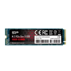   Silicon Power SSD - 1TB A80 (r:3400 MB/s; w:3000 MB/s, NVMe 1.3 támogatás, M.2 PCIe Gen 3x4)