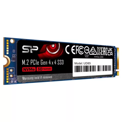 Silicon Power SSD - 1TB UD85 (r:3600MB/s; w:2800 MB/s, NVMe 1.4 támogatás, M.2 PCIe Gen 4x4)