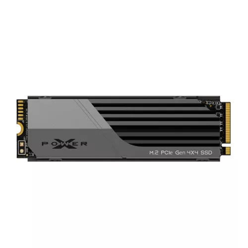 Silicon Power SSD - 2TB XS70 (r:7300MB/s; w:6800 MB/s, NVMe 1.4 támogatás, M.2 PCIe Gen 4x4, hűtőbordás)