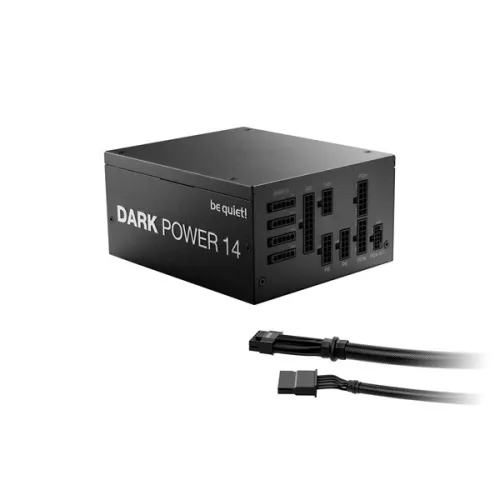 Be Quiet! Tápegység 1000W - DARK POWER 14 (80+ Titanium, ATX3.1, PCIe5.1, moduláris, fekete)