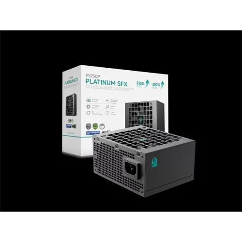 DeepCool Tápegység 750W - Gamerstorm PS750P (80 Plus Platinum, SFX, ATX3.1, Aktív PFC, 12cm)