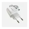 APPROX Telefontöltő - USB Type-C, 18W gyorstöltő, Fehér + 1m USB Type-C kábel, Fehér