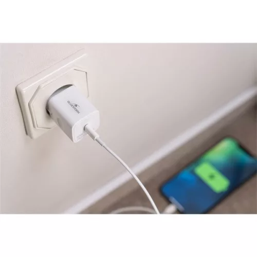Bluestork Hálózati töltő - PW-20-C (USB-C, 20W, fehér)