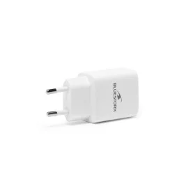   Bluestork Hálózati töltő - PW-30-CA (USB-C, USB-A, 30W, fehér)