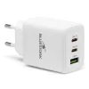 Bluestork Hálózati töltő - PW-65-CCA/0C (2xUSB-C, USB-A, 65W, fehér)