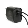 Delight Telefon töltő  - 1db Type-C + 1db USB PD20W gyorstöltéssel, Fekete
