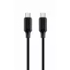Gembird kábel - USB Type-C apa - USB Type-C apa 2.0 adat+töltőkábel 100W, Gyorstöltés, 1,5m, fekete)