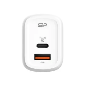   Silicon Power Telefon töltő - QM25, 1db Type-C + 1db USB-A QC3.0 (30W töltő, EU verzió)