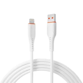   S-Link kábel - SL-X207E (2A, 12W, Gyorstöltés, Lightning, adat+töltőkábel, fehér)