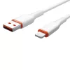 S-Link kábel - SL-X207E (2A, 12W, Gyorstöltés, Lightning, adat+töltőkábel, fehér)