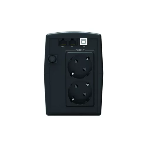 Conceptronic Szünetmentes  650VA - ZEUS01ES (2x Schuko, line-interaktív, RJ45 vonalvédelem, HID USB, fekete)