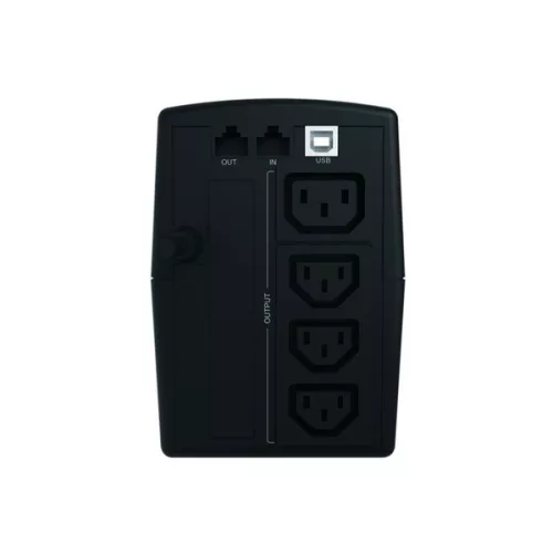 Conceptronic Szünetmentes  850VA - ZEUS02E (4x IEC C13, line-interaktív, RJ45 vonalvédelem, USB, fekete)