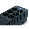 Conceptronic Szünetmentes Elosztósor  650VA - ZEUS05E (6x Schuko, Off line, RJ45 vonalvédelemm, fekete)