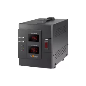  NJOY Feszültség szabályzó 2000VA - Akin 2000 AVR (2x Shucko, LCD kijelző, indítás késleltetés)