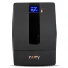 NJOY Szünetmentes 1500VA - Horus Plus 1500 (4 Schuko, line-interaktív, RJ45 védelem, USB, szoftver, LCD kijelző, fekete)