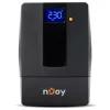NJOY Szünetmentes  600VA - Horus Plus 600 (2 Schuko, line-interaktív, RJ11 védelem, USB, szoftver, LCD kijelző, fekete)