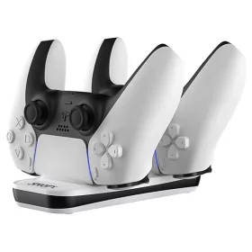   Snopy Gamepad töltő - SG-PS5 (dokkoló 2x PS5 kontroller töltéséhez, fehér)