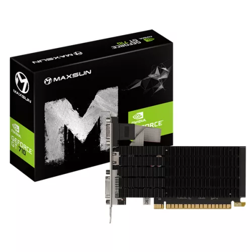 Maxsun Videokártya - nVidia MS-GT710 LP 4G (4096MB, GDDR3, HDMI/VGA/DVI)