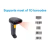Equip Kézi Vonalkód olvasó - 351023 (1D, lézeres, állvánnyal, vezeték nélküli, fekete)