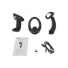Equip Asztali Vonalkód olvasó - 351029 (2D, állványal, vezeték nélküli: 2,4 Ghz+Bluetooth, fekete)