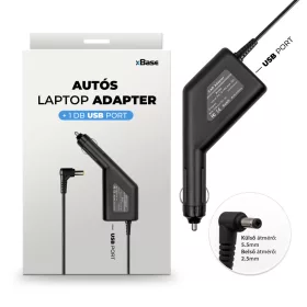   Lenovo 20V 3.25A (65W) IdeaPad utángyártott új autós, szivargyújtós laptop töltő