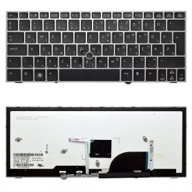   677599-211 gyári új, ezüst háttérvilágított magyar laptop billentyűzet