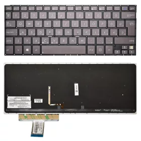   0KNB0-3627HU00 gyári új, fekete-barna háttérvilágított magyar laptop billentyűzet