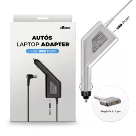   Apple 14.8V 3.05A (45W) MagSafe 2 utángyártott új autós, szivargyújtós laptop töltő