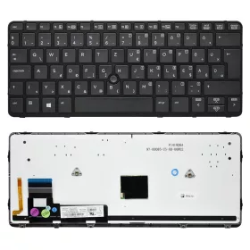   730541-211 gyári új magyar háttérvilágításos fekete laptop billentyűzet