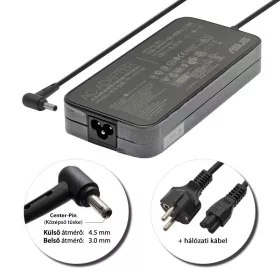 Asus 19V 6.32A (120W) 4.5x3.0mm center-pin gyári töltő