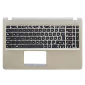   90NB0B01-R30130 gyári új fekete magyar laptop billentyűzet + pezsgő színű felső fedél