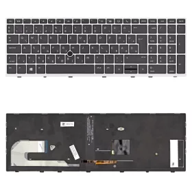   L14366-211 gyári új, ezüst-fekete magyar háttérvilágításos laptop billentyűzet