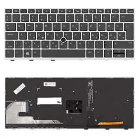   L13697-211 gyári új, ezüst-fekete magyar háttérvilágításos laptop billentyűzet