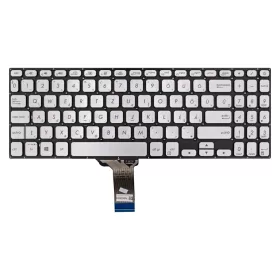   90NB0IA6-R32HU0 gyári új magyar ezüst háttérvilágításos laptop billentyűzet, keret nélkül