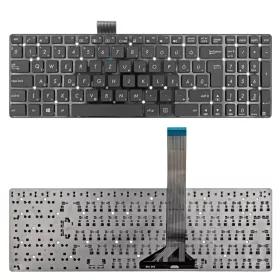   90NB0EB1-R30140 gyári új magyar fekete laptop billentyűzet, keret nélkül