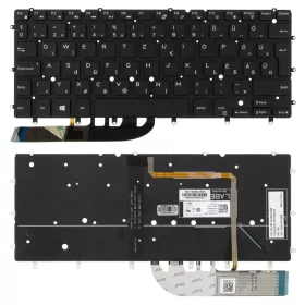   RMN4V gyári új magyar fekete, háttérvilágításos laptop billentyűzet, keret nélkül