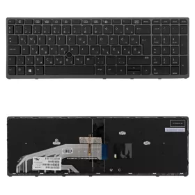   848311-211 gyári új magyar fekete-szürke háttérvilágításos laptop billentyűzet