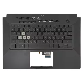   90NR0651-R31HU0 gyári új fekete magyar háttérvilágításos laptop billentyűzet + felső fedél