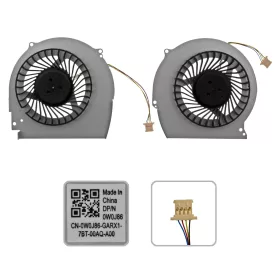   0NWW0W, 0147DX gyári új hűtés, ventilátor (párban) (5V)