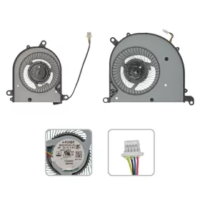   MSI Prestige 15 A10SC 16S3 gyári új hűtés, ventilátor (párban) (5V)