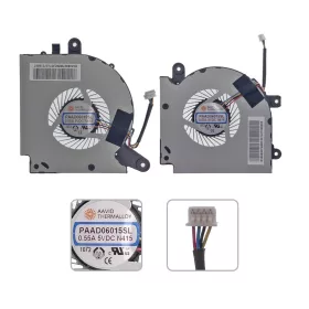   MSI GF75 Thin 10SCXR gyári új hűtés, ventilátor (párban) (5V)