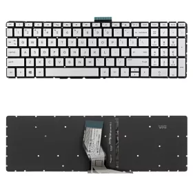   L63579-001 gyári új angol (US) háttérvilágításos laptop billentyűzet, keret nélkül