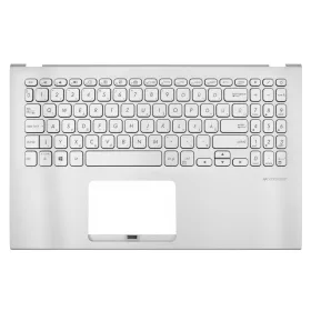   90NB0M92-R32HU0 gyári új, magyar háttérvilágított laptop billentyűzet + ezüst felső fedél (touchpad nélkül)