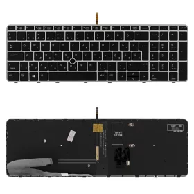   836623-211 gyári új, magyar fekete-szürke háttérvilágításos laptop billentyűzet