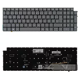   2K5FW gyári új szürke német háttérvilágított laptop billentyűzet, keret nélkül