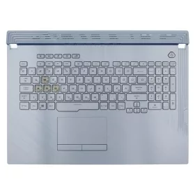   90NR01T6-R32HU0 gyári új magyar kék 4 zónás RGB háttérvilágításos laptop billentyűzet