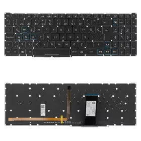   6B.Q5PN4.016 gyári új, fekete török laptop billentyűzet, keret nélkül