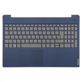   5CB0S18807 gyári új, magyar szürke háttérvilágításos laptop billentyűzet + kék felső fedél
